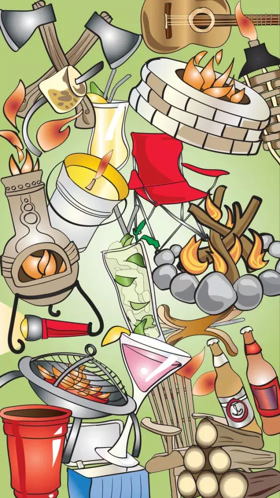 Capturas de pantalla de Summer Bonfire and Outdoor Stickers