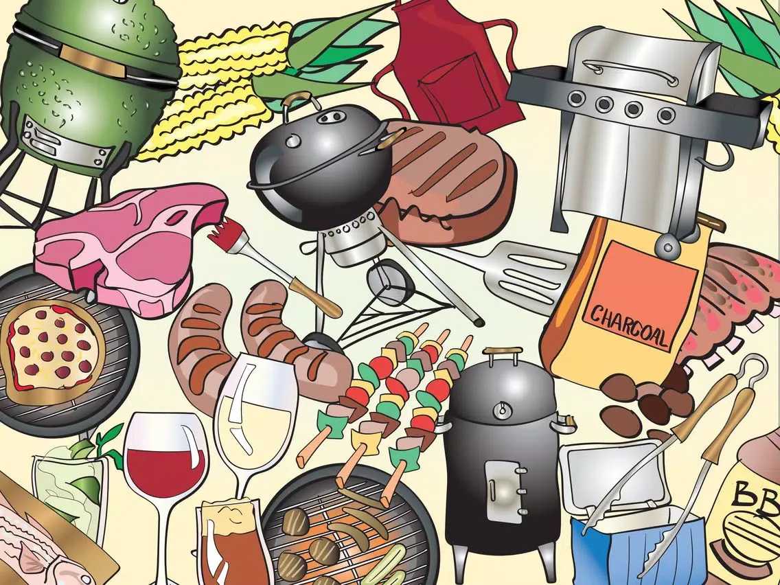 Grilling BBQ Stickers iPad  স্ক্রিনশট
