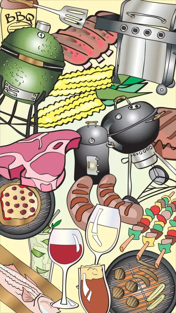 Grilling BBQ Stickers স্ক্রিনশট