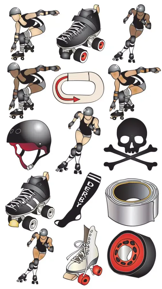 Roller Derby Stickers Screenshots
