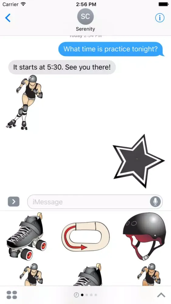 Roller Derby Stickers Screenshots