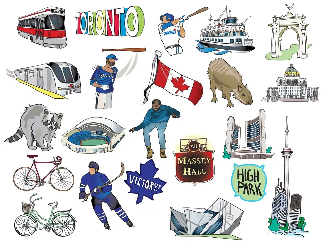 Captures d'écran de Toronto Stickers iPad 