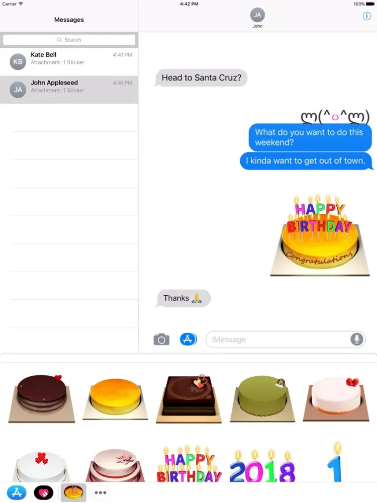 iCake Stickers - Cake Maker iPad  स्क्रीनशॉट