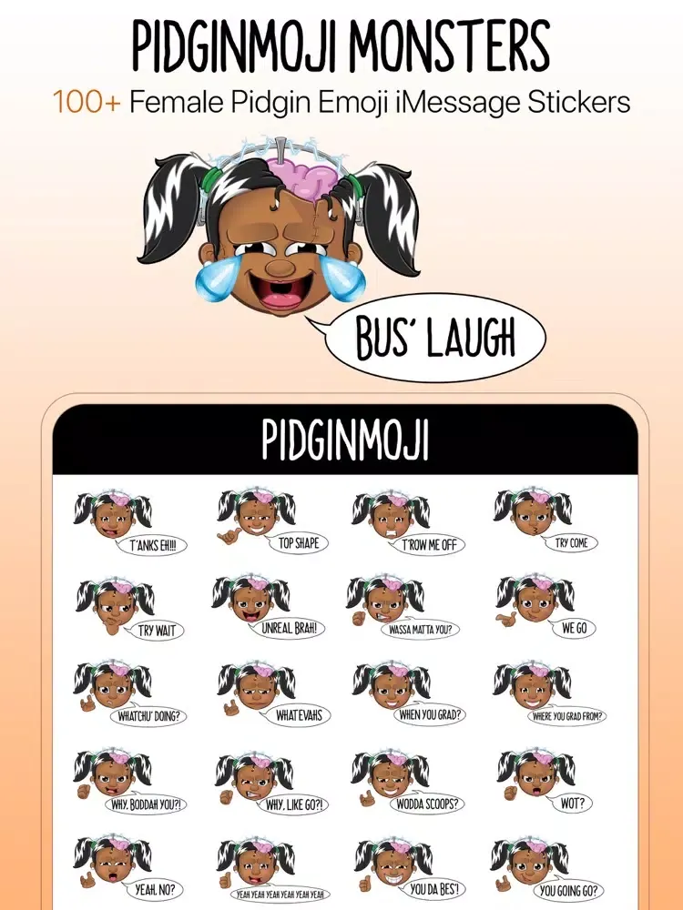 Captures d'écran de Pidginmoji Female Monsters iPad 