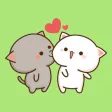 Mochi Peach & Goma Cat