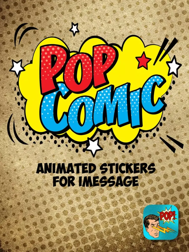 Pop Comic Animated Stickers iPad  Ekran Görüntüleri