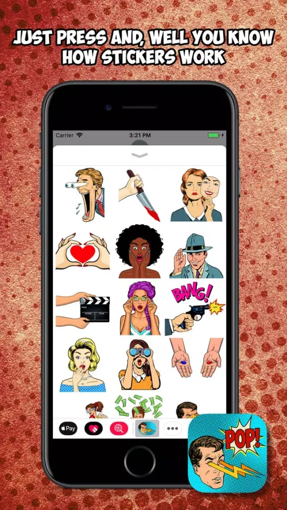 Pop Comic Animated Stickers Ekran Görüntüleri