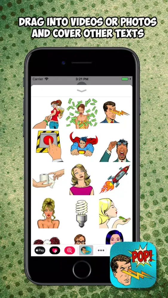 Pop Comic Animated Stickers Ekran Görüntüleri
