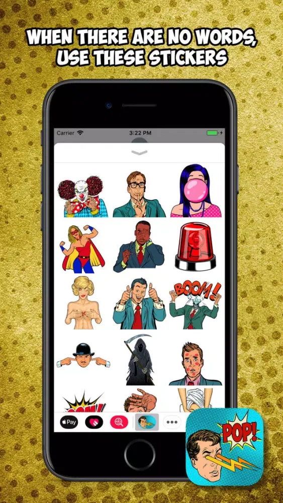 Pop Comic Animated Stickers Ekran Görüntüleri