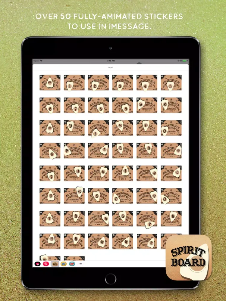Скриншоты Spirit Board Animated Stickers iPad 
