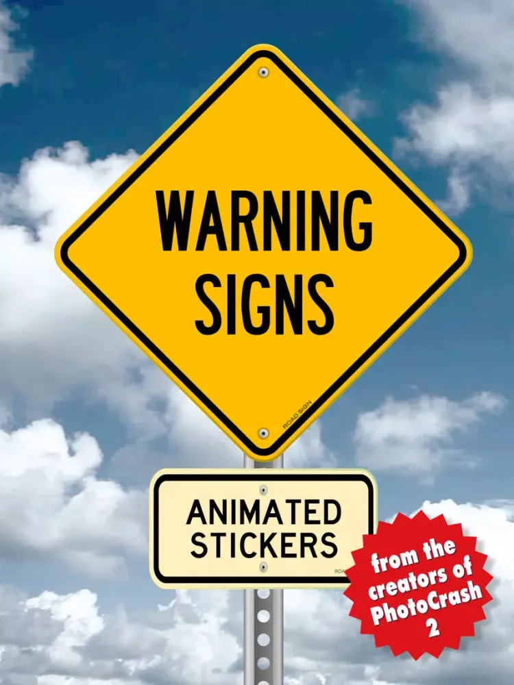 Warning Sign Animated Stickers iPad  スクリーンショット