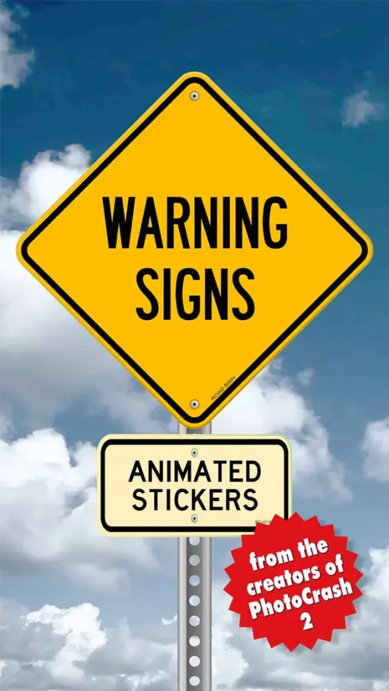 Warning Sign Animated Stickers スクリーンショット