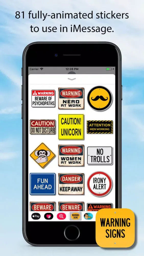 Warning Sign Animated Stickers スクリーンショット