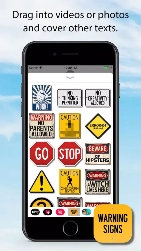 Warning Sign Animated Stickers スクリーンショット