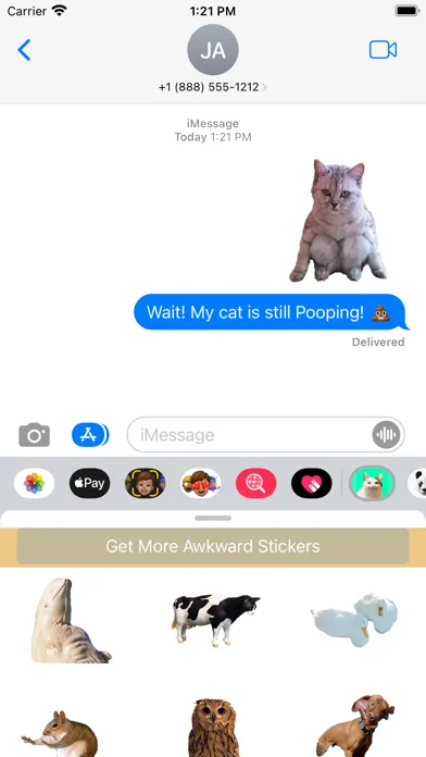 Tangkapan skrin Awkward Animals