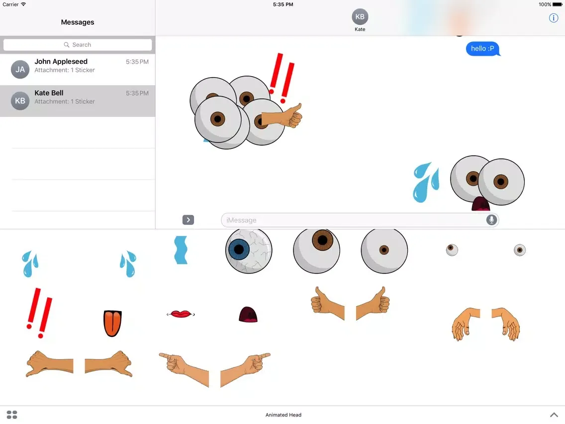 Capturas de tela do Animated Head of Cuteness iPad 