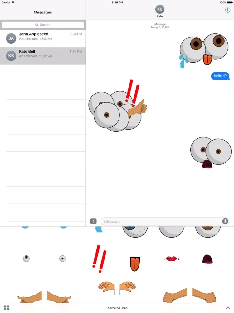 Capturas de tela do Animated Head of Cuteness iPad 