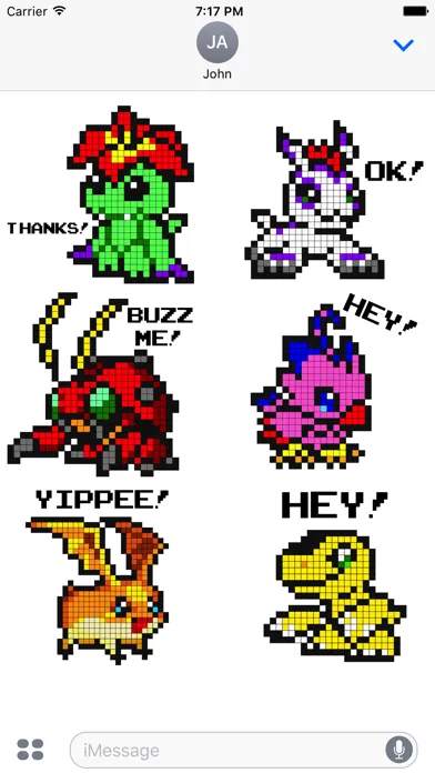 Digital Monsters Pixel Art: Sticker Pack应用截图