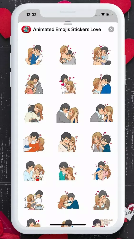 Animated Emojis Stickers Love Ekran Görüntüleri