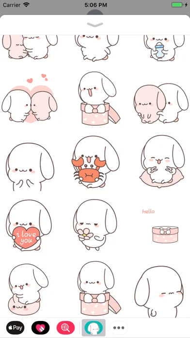 Chubby Dog Animated Stickers سکرین شاٹس
