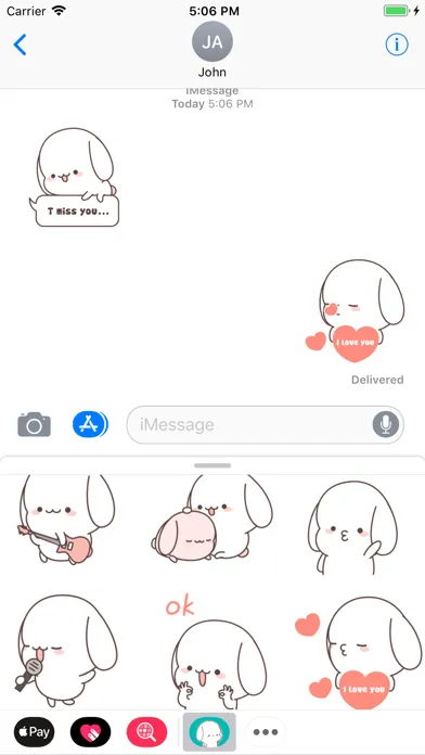 Chubby Dog Animated Stickers سکرین شاٹس