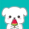 Chubby Puppy Animated Stickers