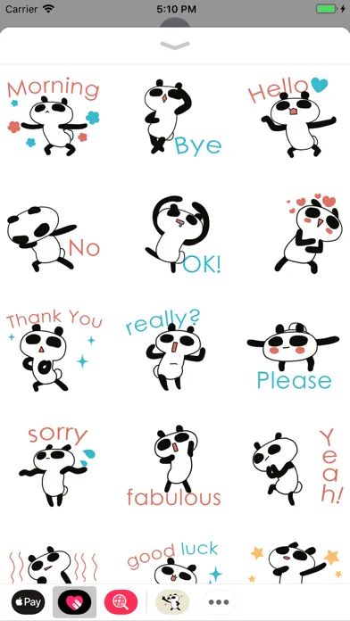 Punny Panda Bear Animated Ekran Görüntüleri