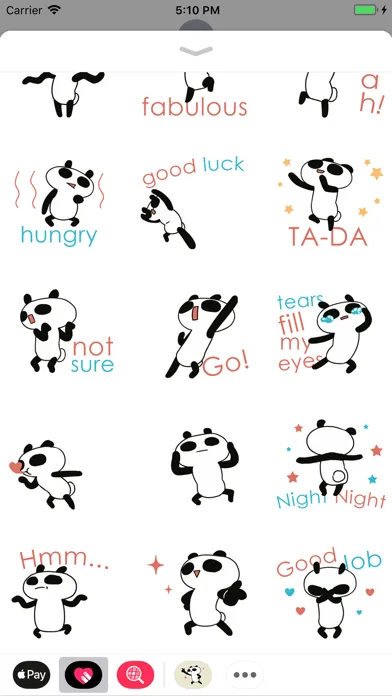 Punny Panda Bear Animated Ekran Görüntüleri