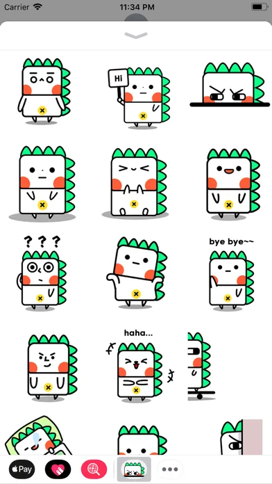 Animated Dinosaurs Stickers應用截圖