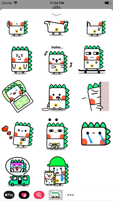 Animated Dinosaurs Stickers應用截圖