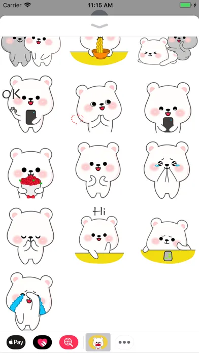 Misa Bear Animated Stickers Screenshots