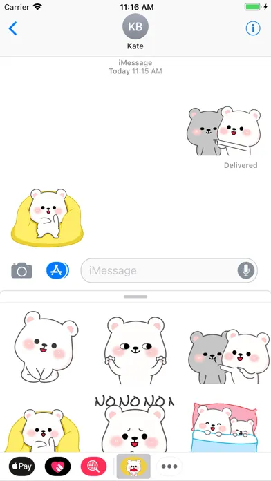 Misa Bear Animated Stickers Screenshots