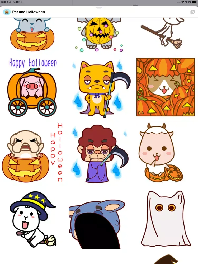 Pet and Halloween Animated iPad  Screenshots