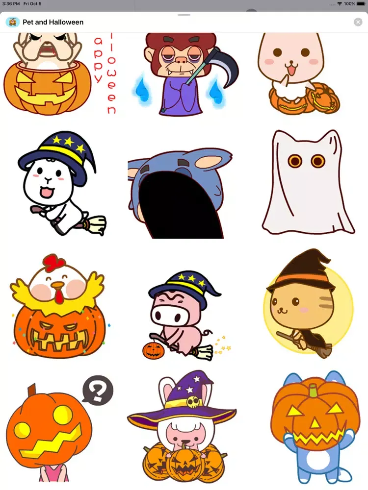 Pet and Halloween Animated iPad  Screenshots