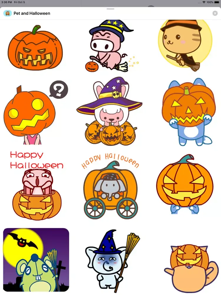 Pet and Halloween Animated iPad  Screenshots