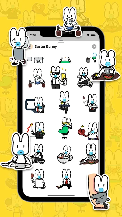 Easter Bunny Animated Stickers Screenshots