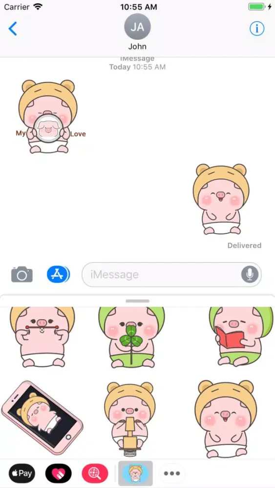 Pinky Pig Animated Stickers 2 Screenshots