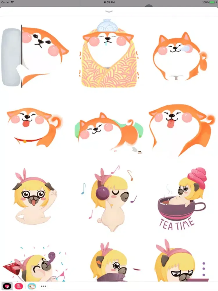 صور Puggy and Corgi iPad 