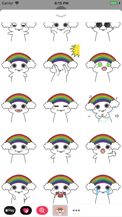 Rainbow Bunny Animated Sticker Screenshots