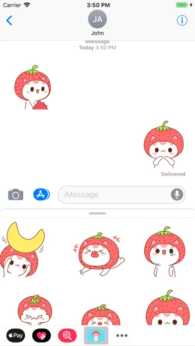Strawberry Cat Animated Screenshots