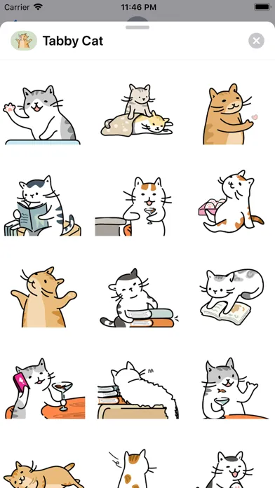 Tabby Cat Animated Stickers Screenshots