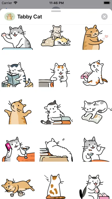 Tabby Cat Animated Stickers Screenshots