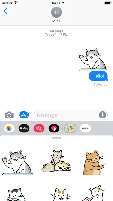 Tabby Cat Animated Stickers Screenshots