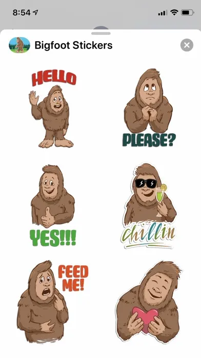 Bigfoot Stickers應用截圖