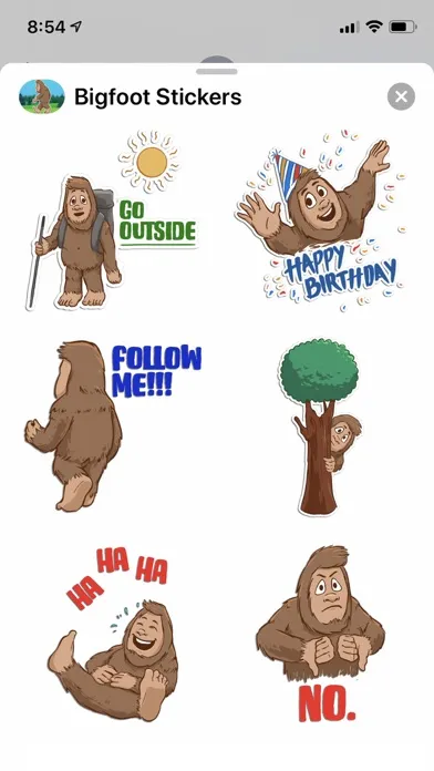 Bigfoot Stickers應用截圖