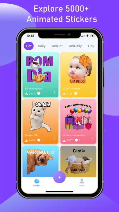 Capturas de tela do Text Stickers - Sticker Maker