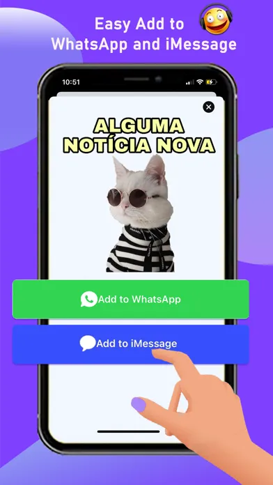 Capturas de tela do Text Stickers - Sticker Maker