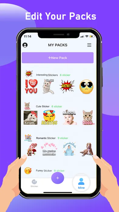 Capturas de tela do Text Stickers - Sticker Maker