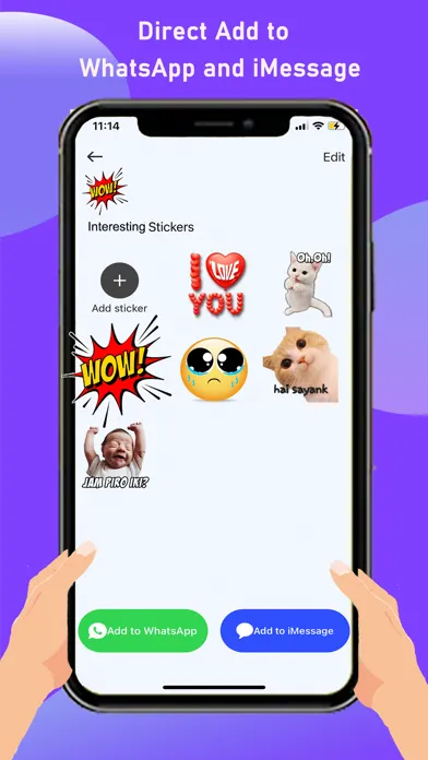 Capturas de tela do Text Stickers - Sticker Maker