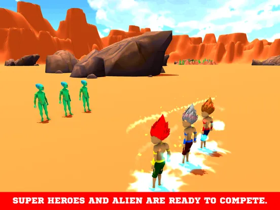 Superhero Fight-Alien Attack iPad  سکرین شاٹس